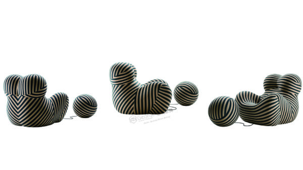 Mom's Embrace Bean Bag Sofa with Ottoman - Image 3