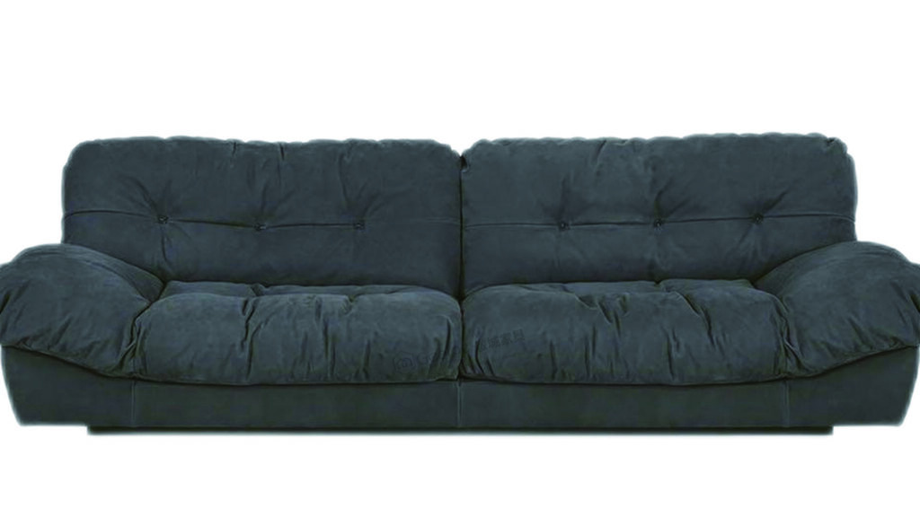 Black Velvet Cloud Couch Sofa