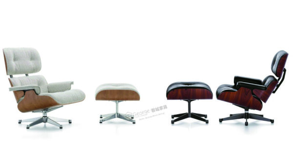 Leather armchair with ottoman - Image 2