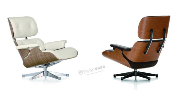Leather armchair with ottoman - Image 3