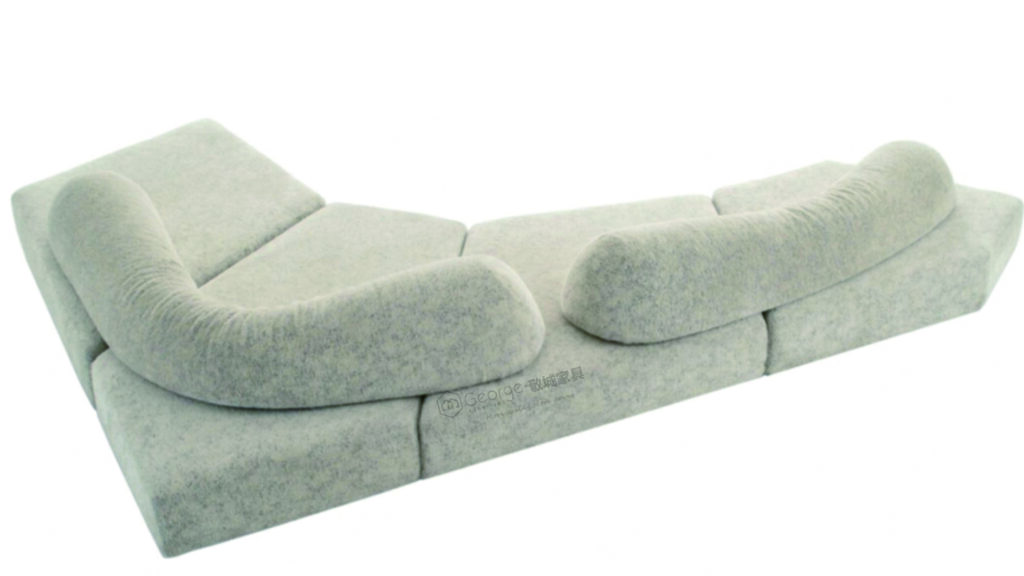 Chenille Modular Sofa for 6 people