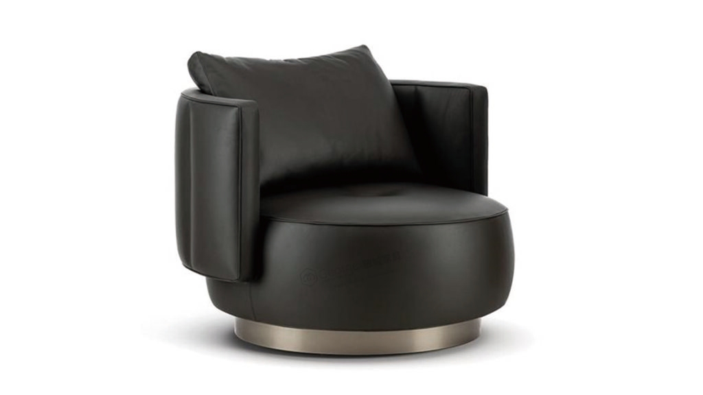 Black Swivel Accent Chair-1