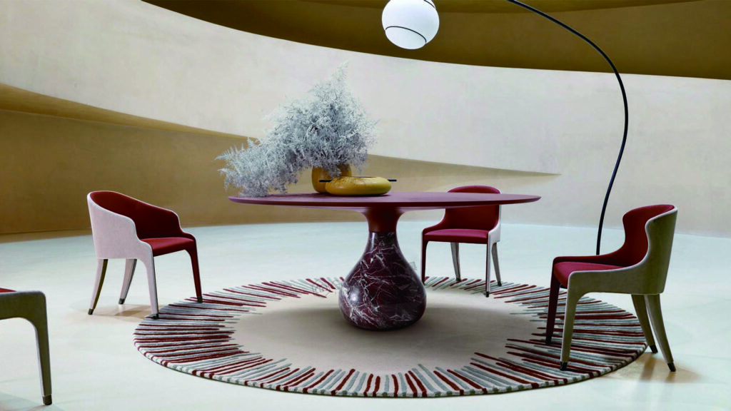 luxurious Round marble dining table