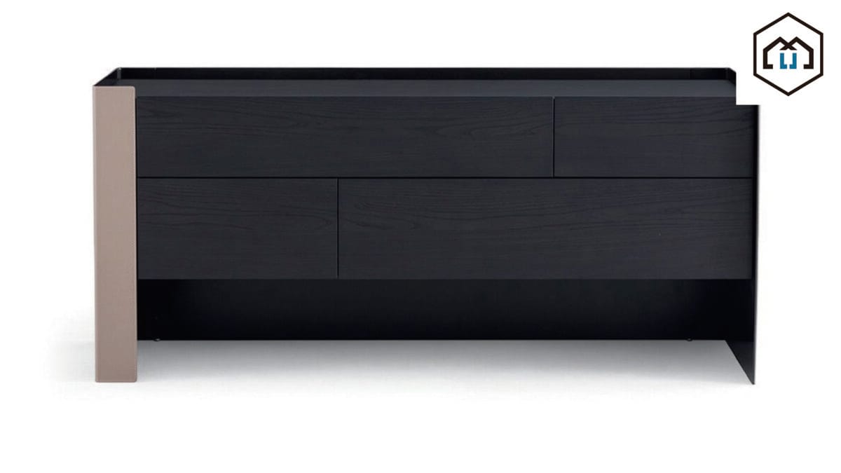 Chloe leather chest of drawers-storage units