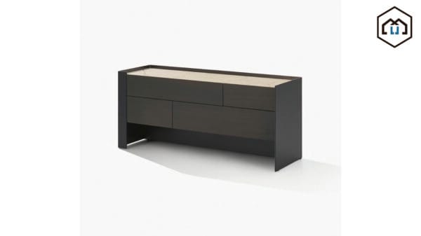 Chloe leather chest of storage units