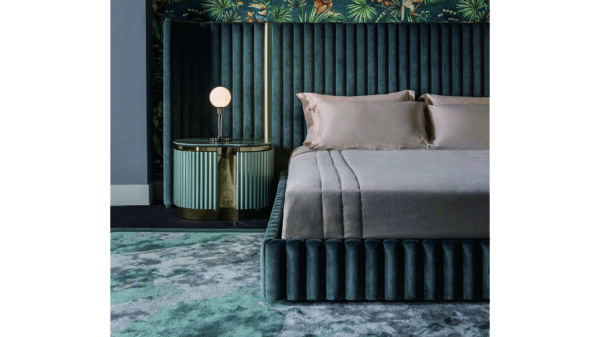 Leonardo Upholstered Panel Bed - Image 3