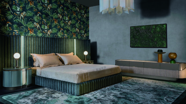 Leonardo Upholstered Panel Bed - Image 2