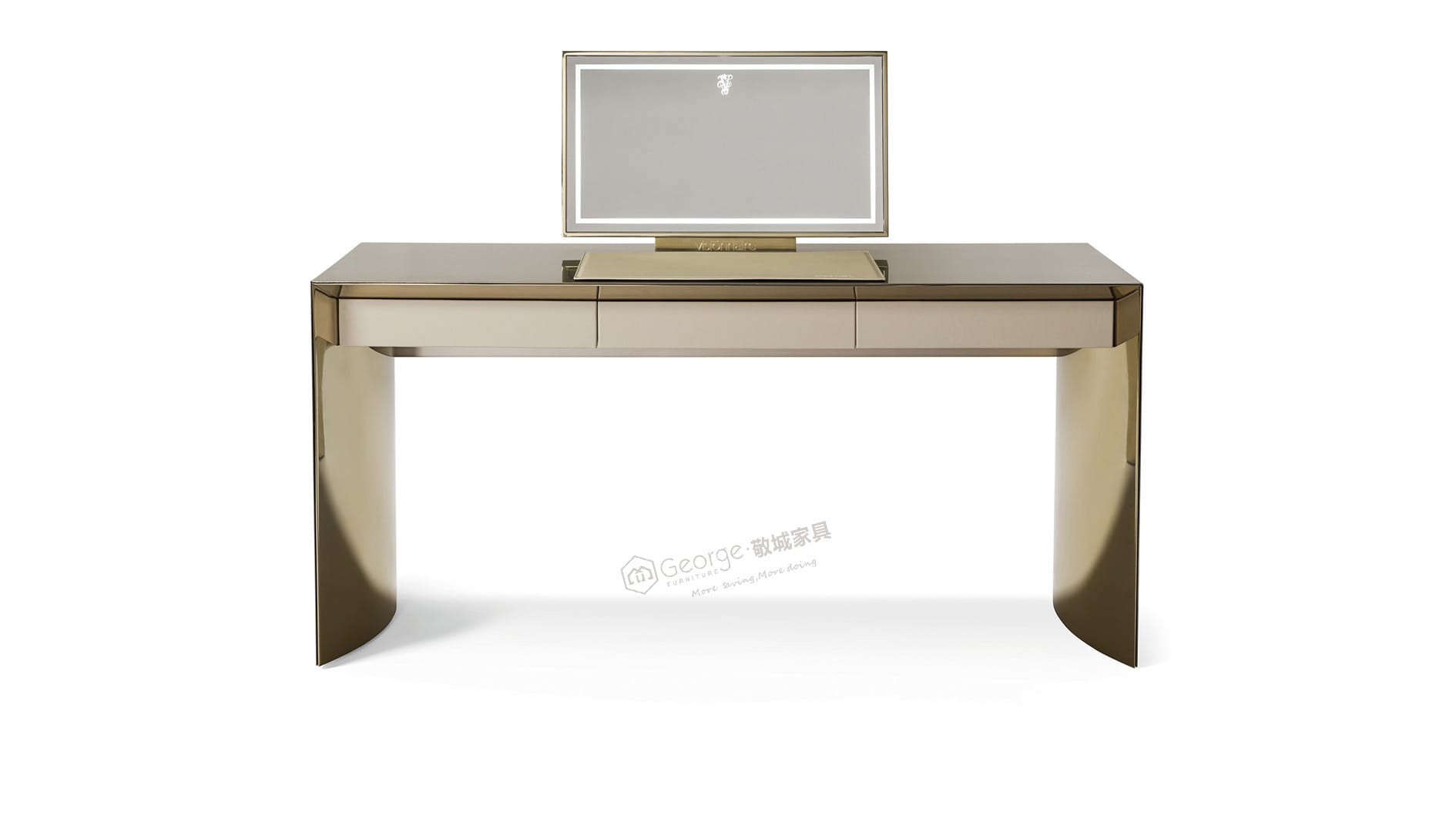 Champagne Gold Vanity Desk