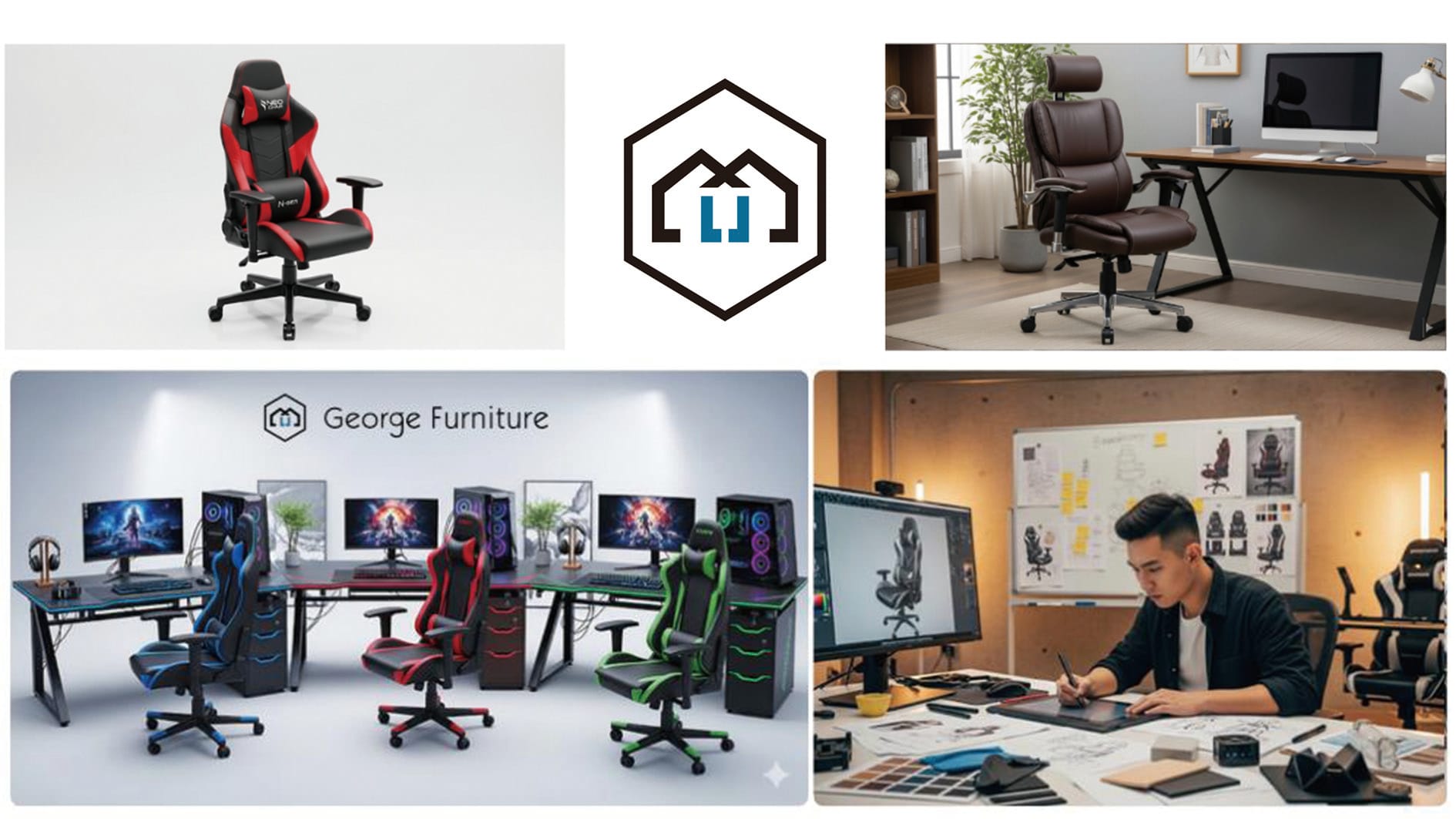 custom made gaming desk with georges furniture