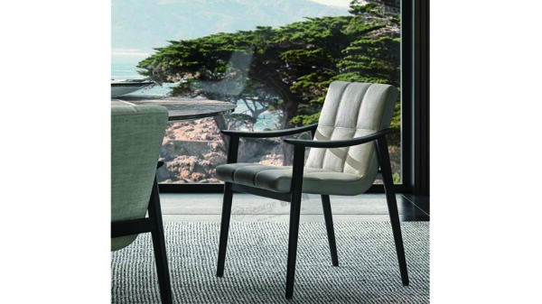 Modern Upholstered Ash Dining Chair - Image 3