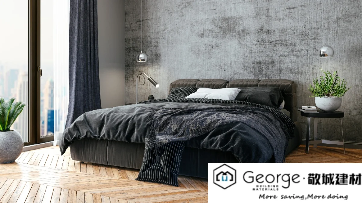 Light Floors plus Dark Furniture Bedroom