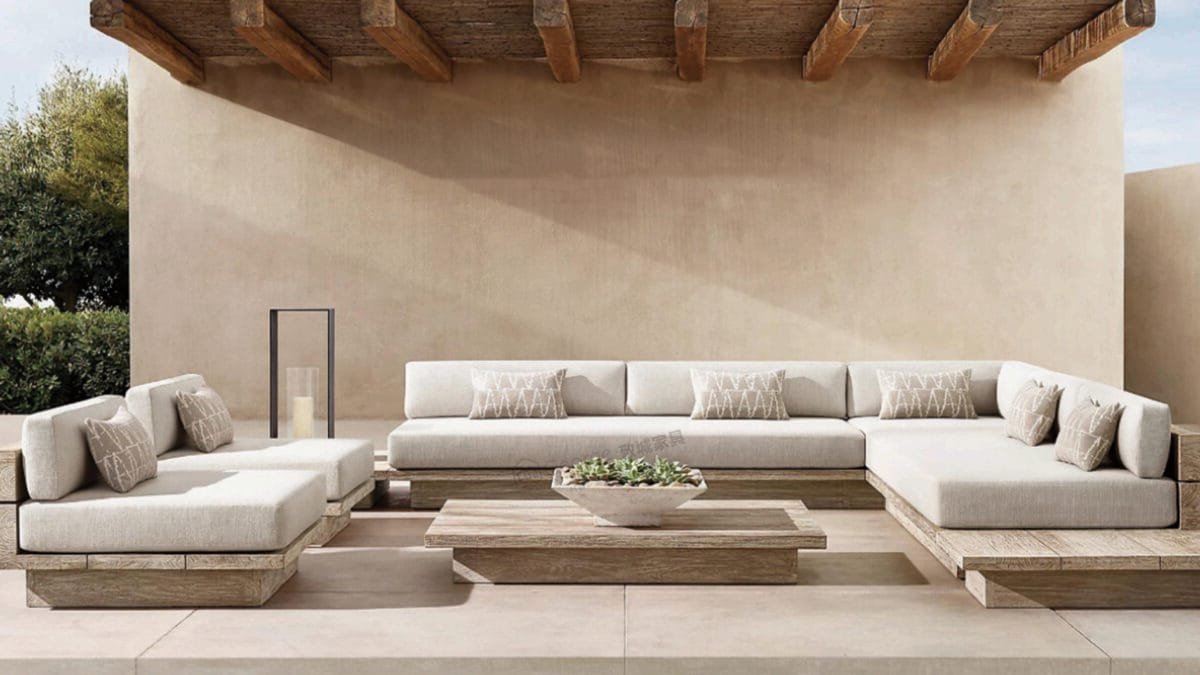 Outdoor Sofa Seating Set for 7 People-8-piece-3 Tables-2 Chairs-Corner Seat-Sofa-Loveseat-2 End Tables-Tea Table