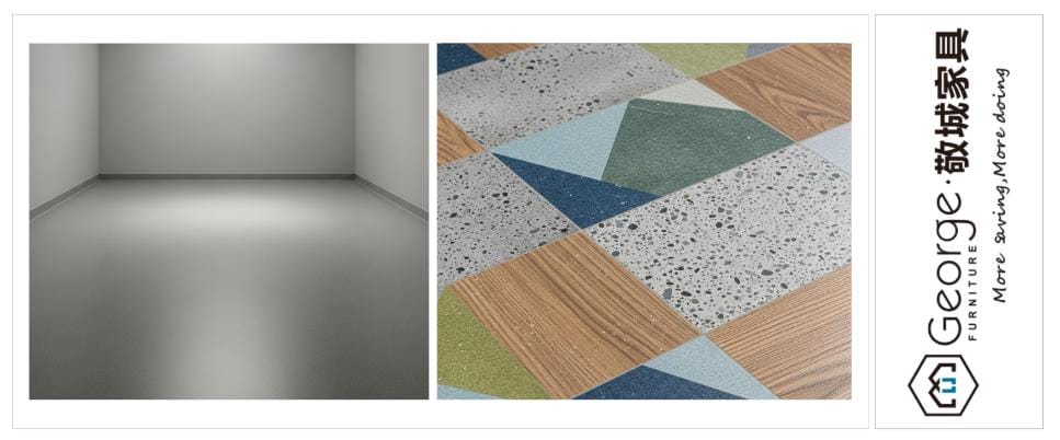 PVC flooring materials and variants
