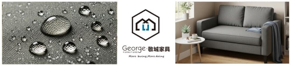 a water-repellent fabric couch that keeps liquids from staining it