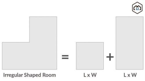 how to measure irregularly shaped rooms