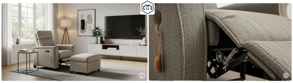 Comfortable La-Z-Boy recliner for ultimate relaxation, showcasing its quality and style in a modern living room.