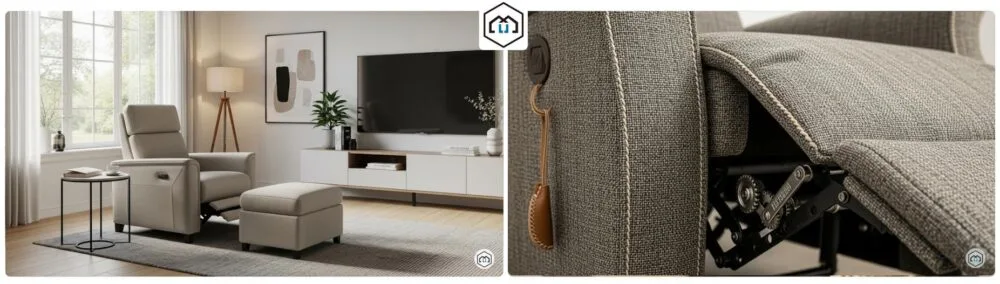 Comfortable La-Z-Boy recliner for ultimate relaxation, showcasing its quality and style in a modern living room.