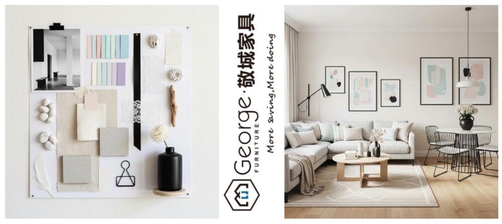 modern scandinavian home design usually use neutral tones color like white grays beige