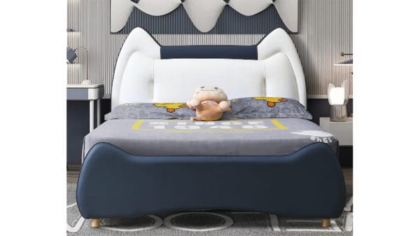 Cute Cat Ear Upholstered Bed