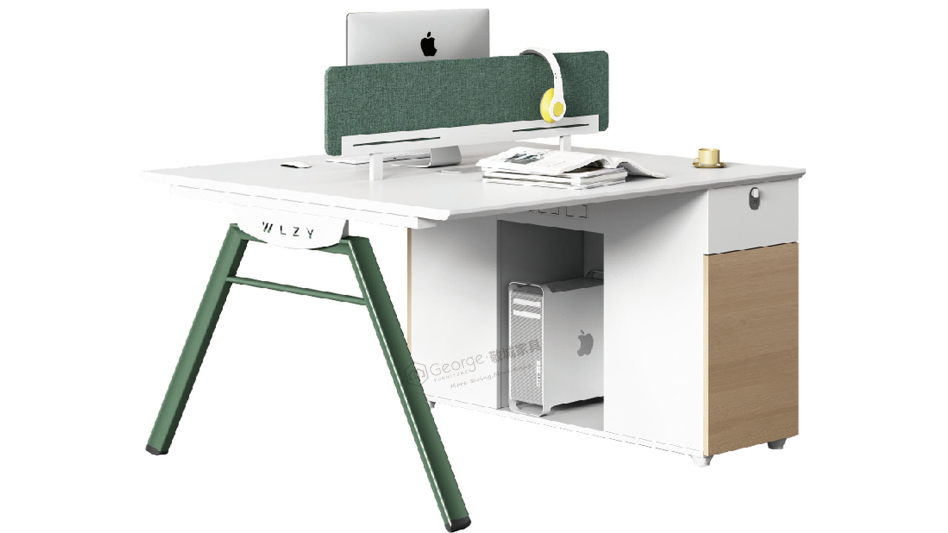 2-Person Collaborative Workstation Desk