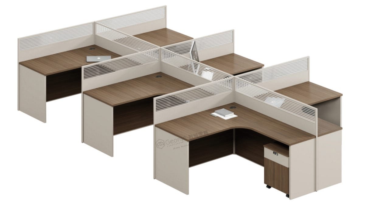 6-Person Modular Office Workstation