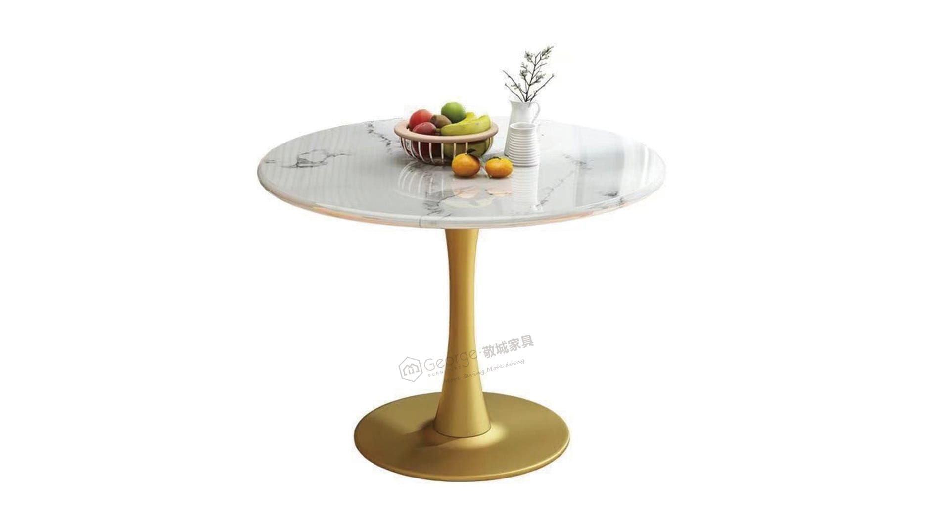 70CM Marble Tulip Cafe Table