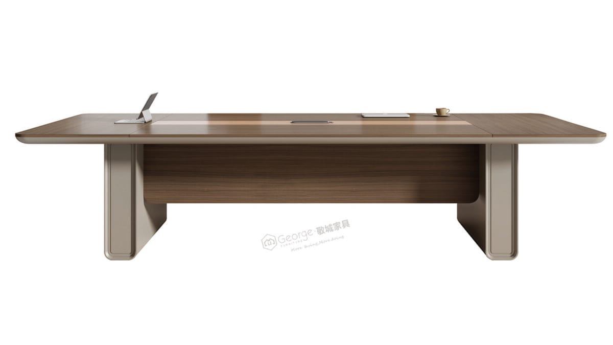 A minimalist 10 x 3 ft conference table