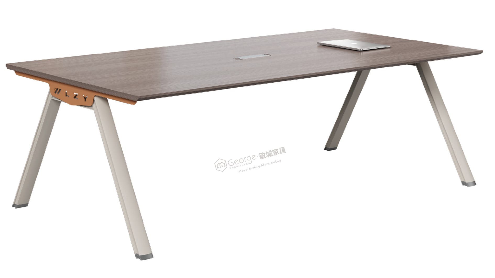 Modern Steel-Frame Meeting Table