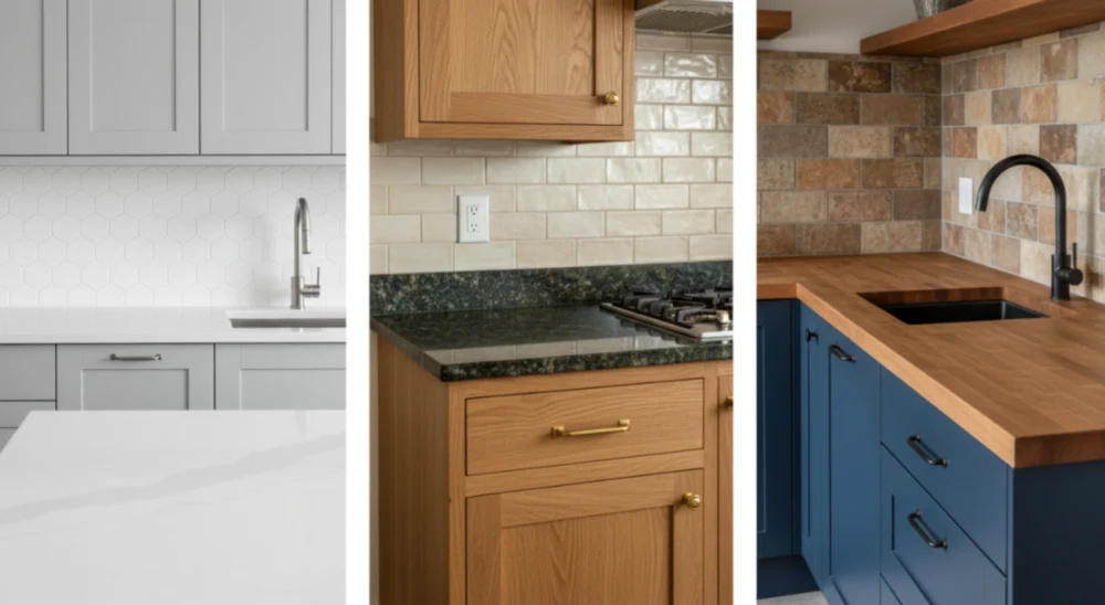 Kitchen Countertop Materials Quartz Granite Wood