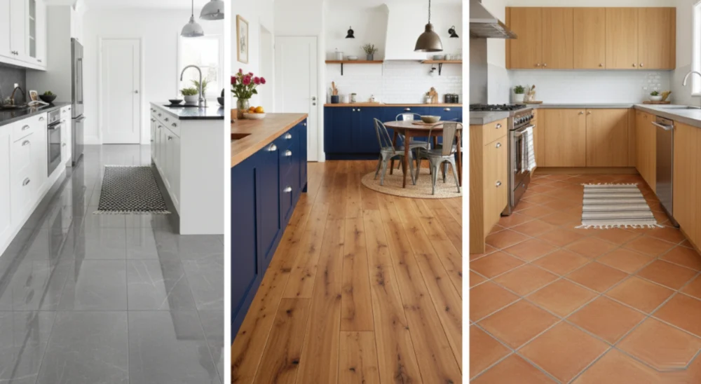 Kitchen Floor Remodel Options Porcelain Lvt