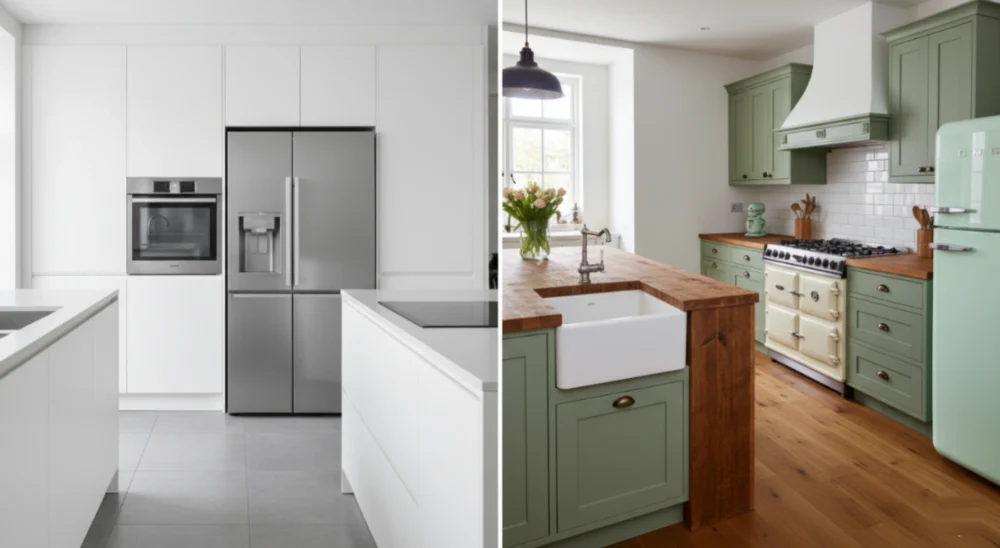 Modern Vs Retro Kitchen Appliances Integration