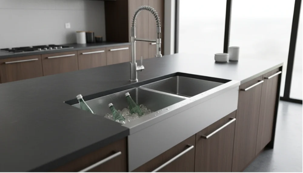 Durable Stainless Steel One Bowl Sink