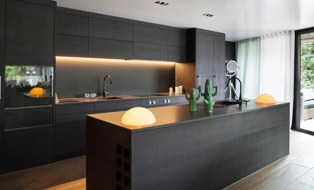 One Wall Kitchen Floor To Ceiling Cabinets