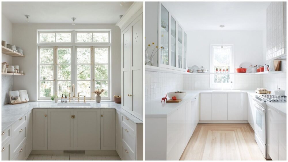 Small U Shaped Kitchen Minimalist Layout