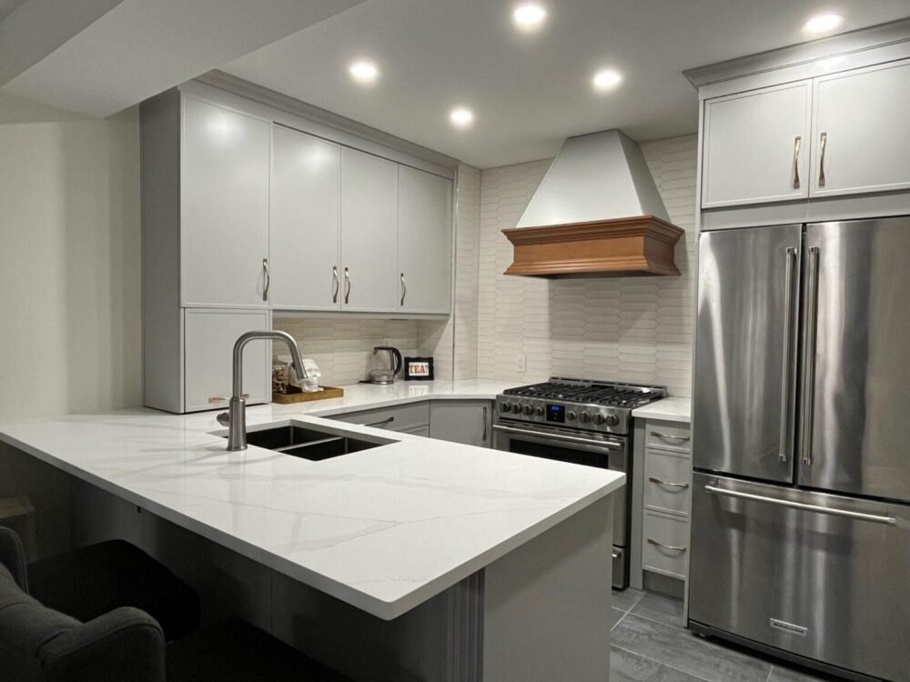 U Shaped Kitchen With Peninsula Extension