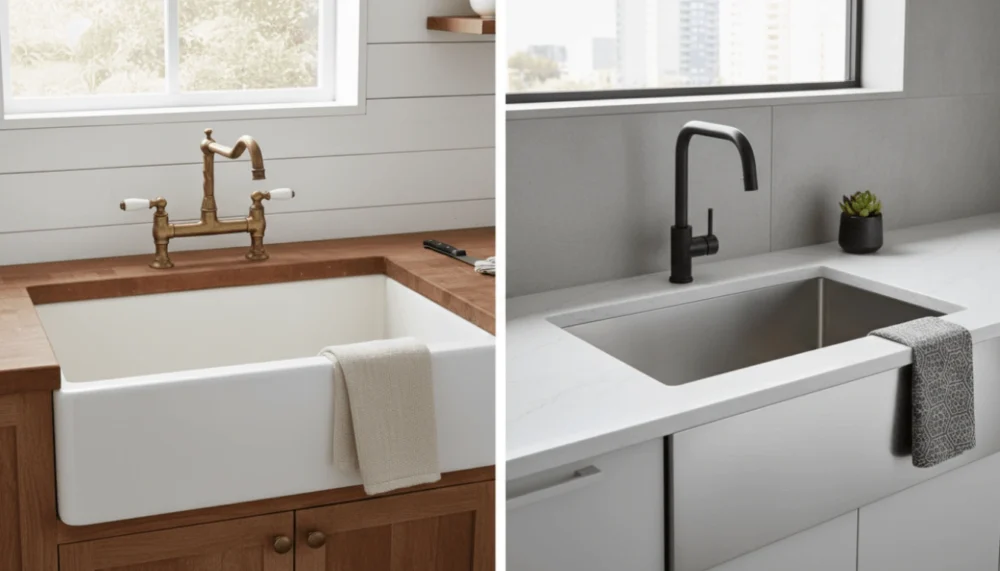 Apron Sink Vs Farmhouse Sink Overhang