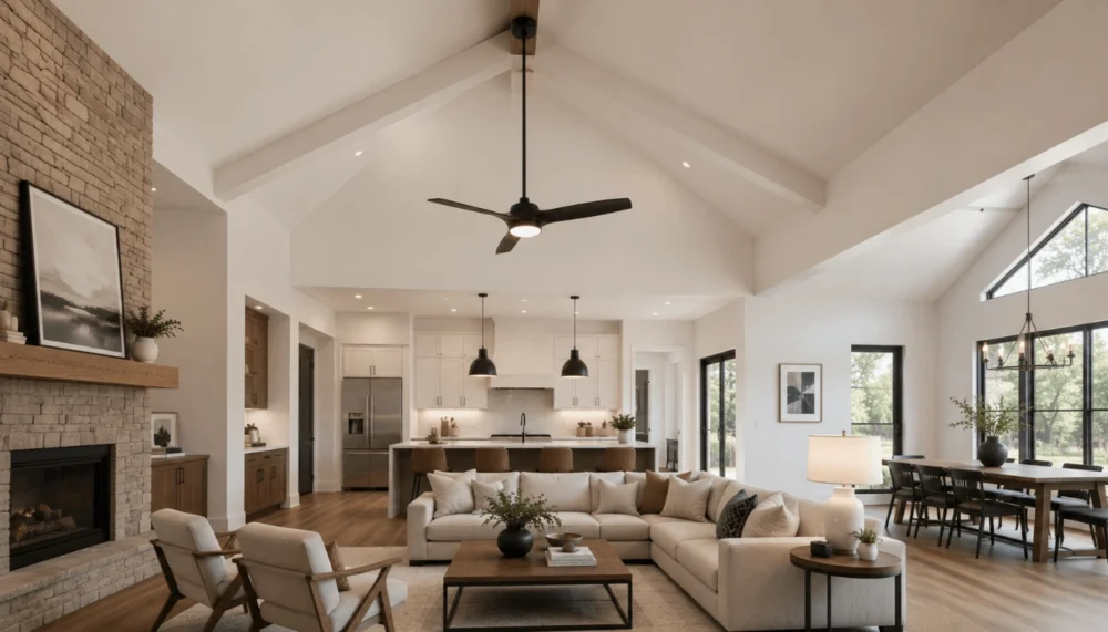 Ceiling Fan And Light Luxury Villa