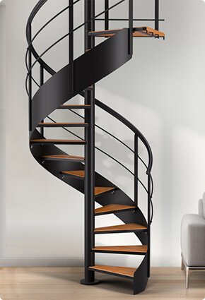 Durable Aluminum Spiral Staircase Design