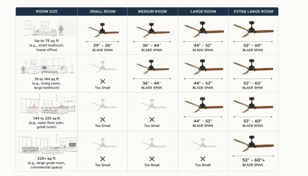 How Do You Measure Ceiling Fan Width