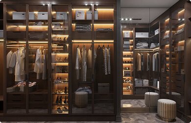 Luxury High End Bespoke Walk In Closet