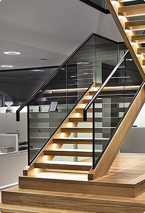 Luxury Tempered Glass Staircase Safety Panels