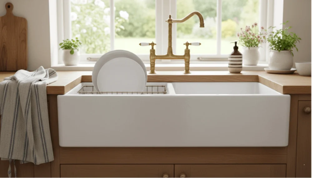 Modern Apron Front Sink Kitchen
