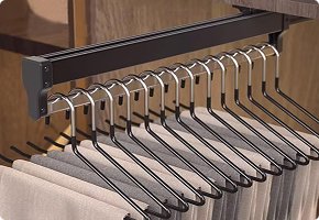 Pull Out Valet Rods Closet Hardware