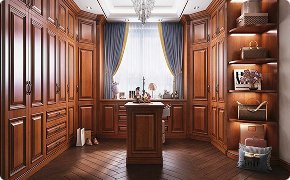 Traditional Carved Wood Wardrobe