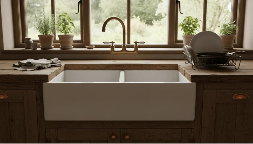 What Is A Farmhouse Sink Fireclay