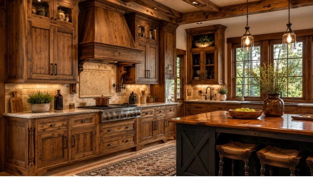 Kountry Wood Cabinets Rustic Texture