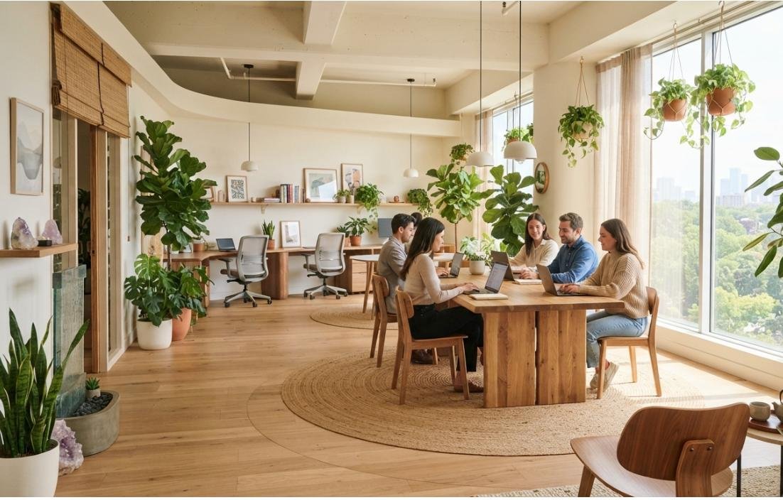 Feng Shui Office Layout Modern Workspace