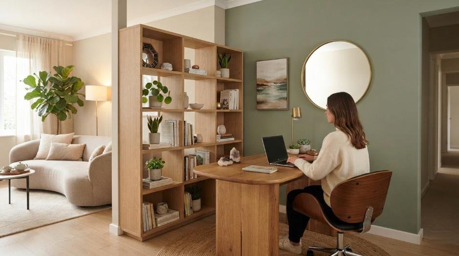 Home Office Feng Shui Bookshelf Divider