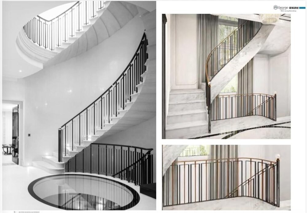 Luxury Marble Spiral Staircase Price