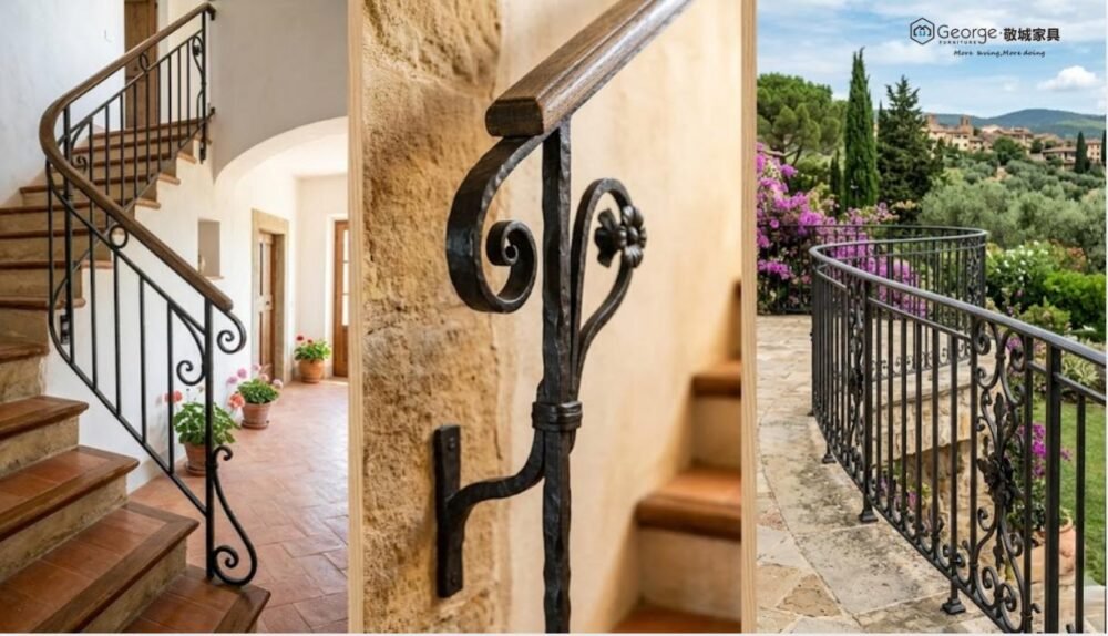Wrought Iron Handrail Designs Indoor Outdoor
